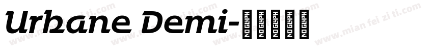 Urbane Demi字体转换